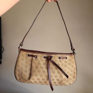Vintage Dooney & Bourke Monogram Canvas Bag